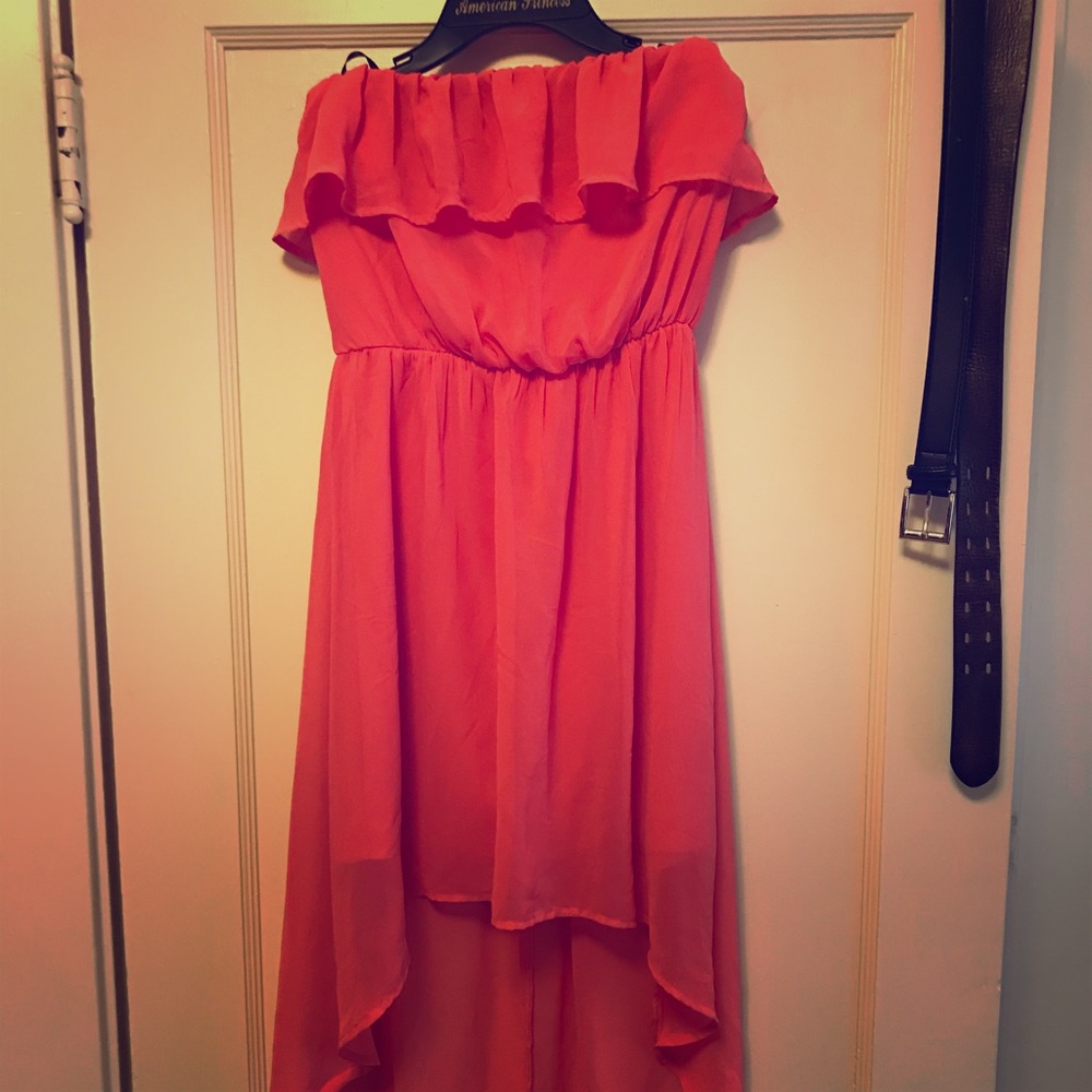 Strapless pink Legend dress